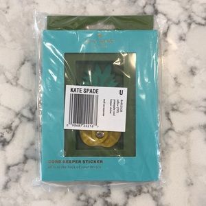 Kate Spade Leather pineapple cord keeper sticker